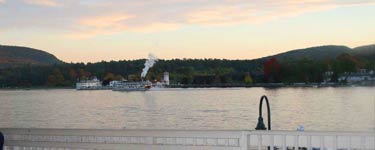 View From Lake George Boardwalk Restaurant