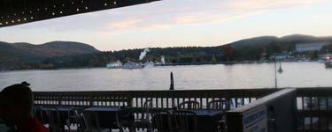 Lake George Boardwalk Restaurant View